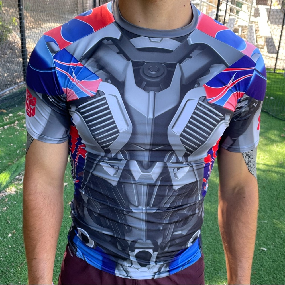 UNDER ARMOUR MEN ALTER EGO TRANSFORMERS OPTIMUS PRIME COMPRESSION WORKOUT SHIRT